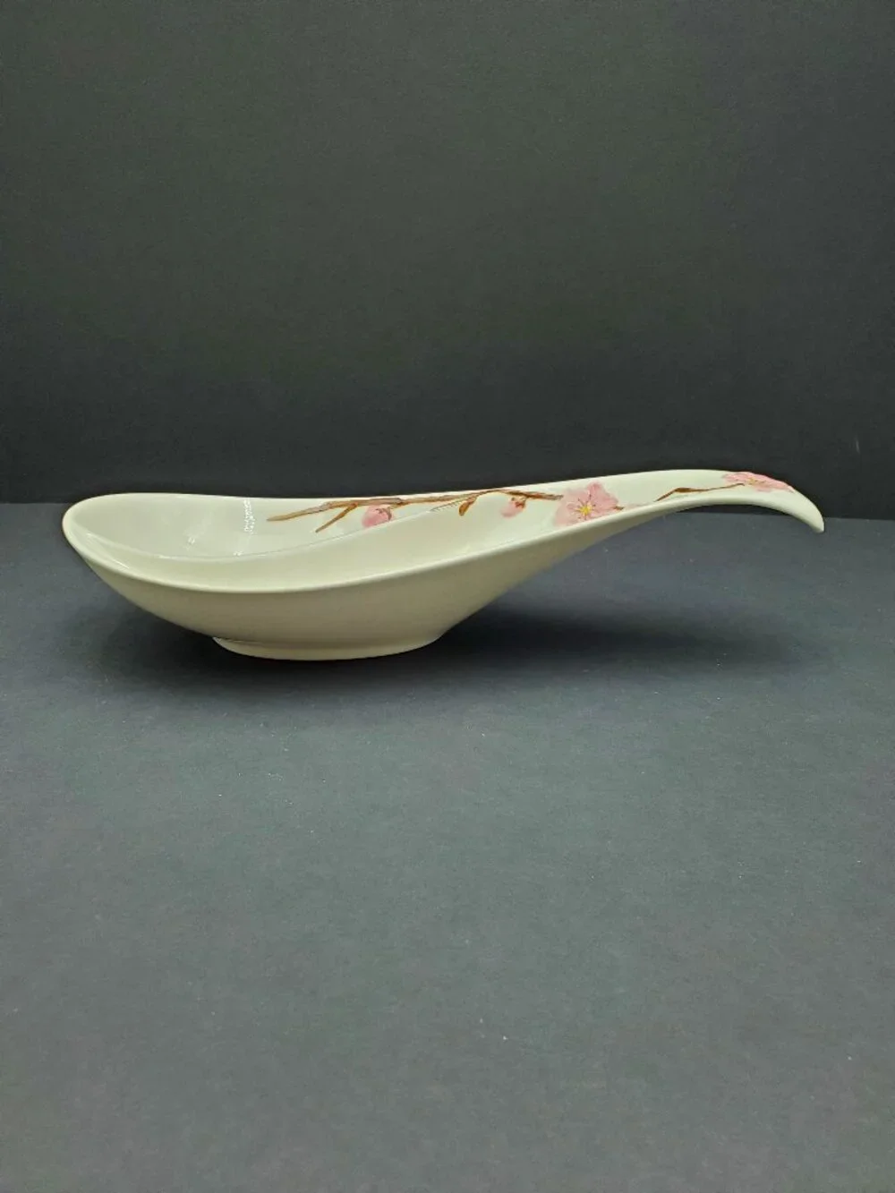 Metlox Peach Blossom Poppytrail Vernon Divided Relish Tray Open Jam Dish